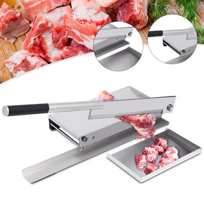 Heavy Duty Manual Meat Bone Cutter Chopper Chicken Cutting Machine with Blade US