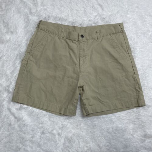Patagonia Organic Cotton Men’s Khaki Shorts Size 38 Chino Outdoor Pockets - Afbeelding 1 van 8
