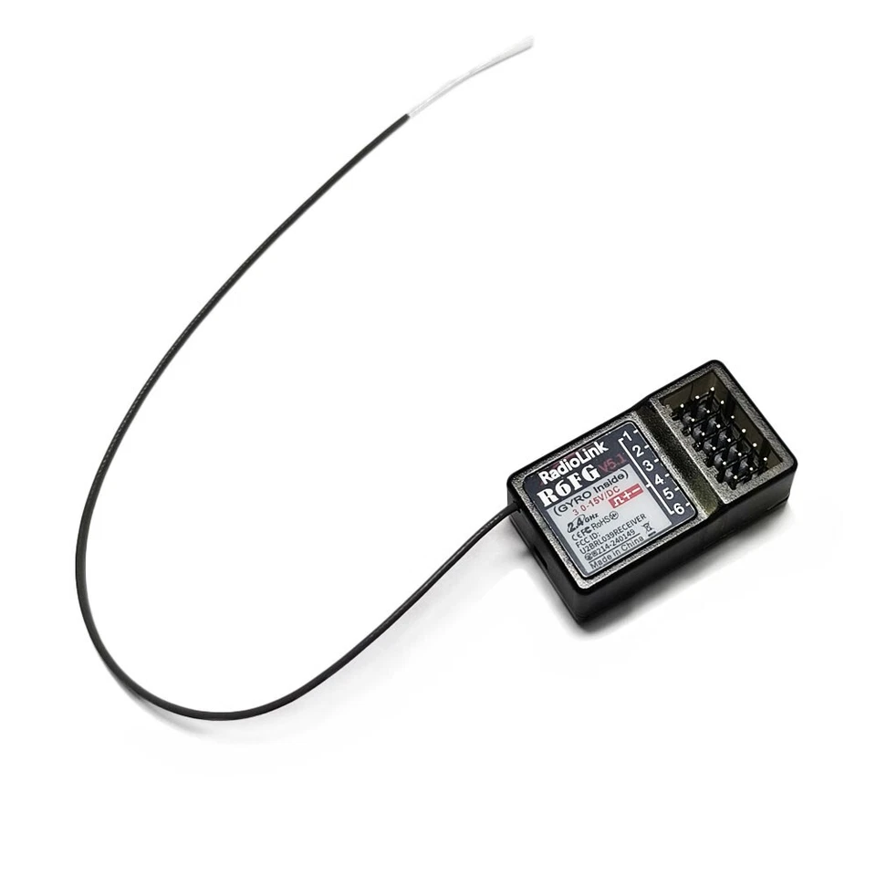 Radiolink R6FG V5.1 2.4G 6CH FHSS Receiver Gyro for RC6GS V2/RC4GS Transmitter - Image 3 of 4