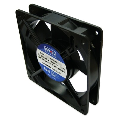 SQUARE AXIAL COOLING FAN MOTOR 230V 19W 120 x 120 x 25mm PANEL