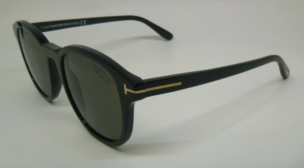 Tom Ford Jameson TF752 01D Black Round Polarized Sunglasses Frame