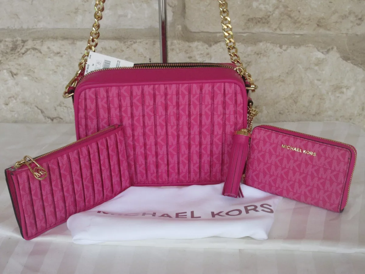 Michael Kors Jet Set Charm Extra Large Double Gusset Wristlet - Macy's