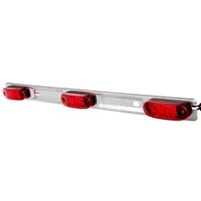 16" Red Clearance Id Bar Side Marker 6 Led 3 Light Trailer Sealed Pickup New