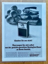 Remington Selectric Rasierapparat Original 1967 Vintage Advert Werbung Reklame