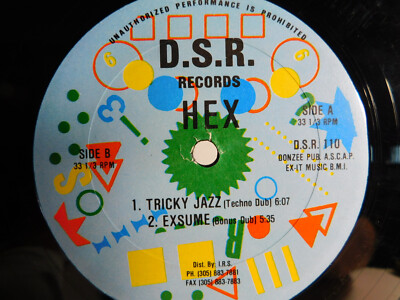 Hex  Tricky Jazz 1991 12'' Single D.S.R. 110