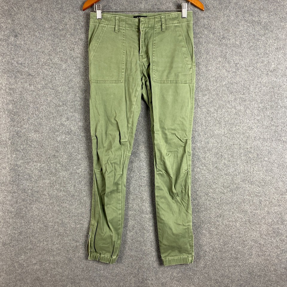 Sportsgirl Jeans Womens 6 Green Denim Skinny Leg Slim Fit Ankle Length Cropped