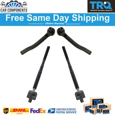 TRQ New Inner & Outer Tie Rod End LH & RH Sides Kit For 2013-2019 Nissan Chevy