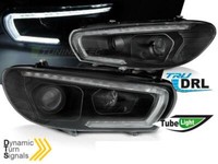 VW Scirocco Scheinwerfer Paar 08-14 Daylight LED DRL LTI Schwarz