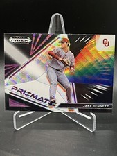 2022 Prizm Draft Picks Baseball Prizmatic Purple Wave #PZ-JB Jake Bennett