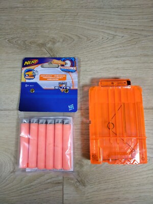 Nerf N-Strike Elite 6 runder Clip transparentes Magazin + Accustrike (NEU) Darts!