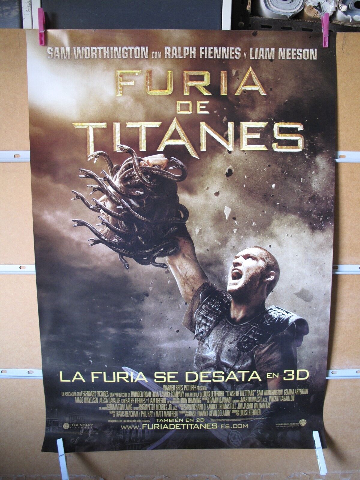 Clash of The Titans 3D Blu Ray Spanish Version Furia De Titanes BRAND NEW  RARE