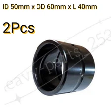 2 Pieces 50mm Excavator Bucket and Boom Bushing, ID 50mm x 60mm x 40mm