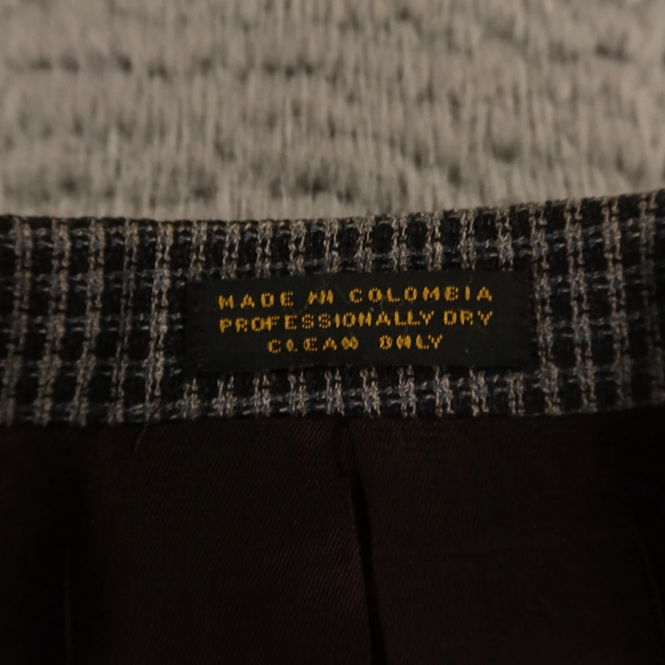 VTG Hopsack Jacket L LT Gray Houndstooth Check 100% Wool Blazer Sport Coat 44L - Image 3 of 4