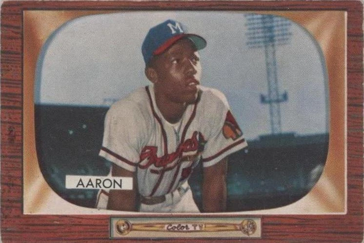 25+ Hank Aaron 1955 Season Baseball Sports Trading Cards