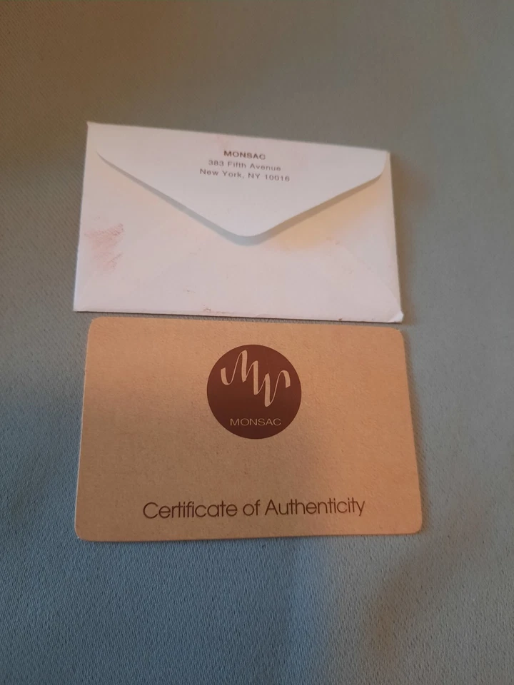 Bolso de mano vintage Monsac de cuero de cocodrilo en relieve marrón Foto 4 de 4