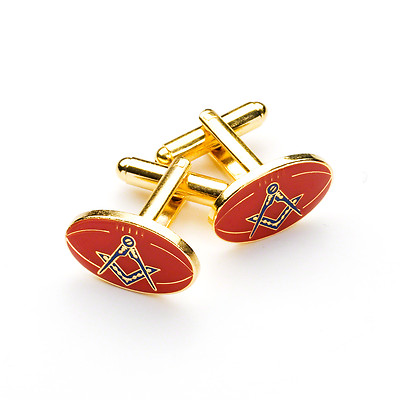 Boutons De Manchette Carrés Rouge Et Bleu - Neuf Sans Emballage, Métal Rhodié, Marque Edelmanchet