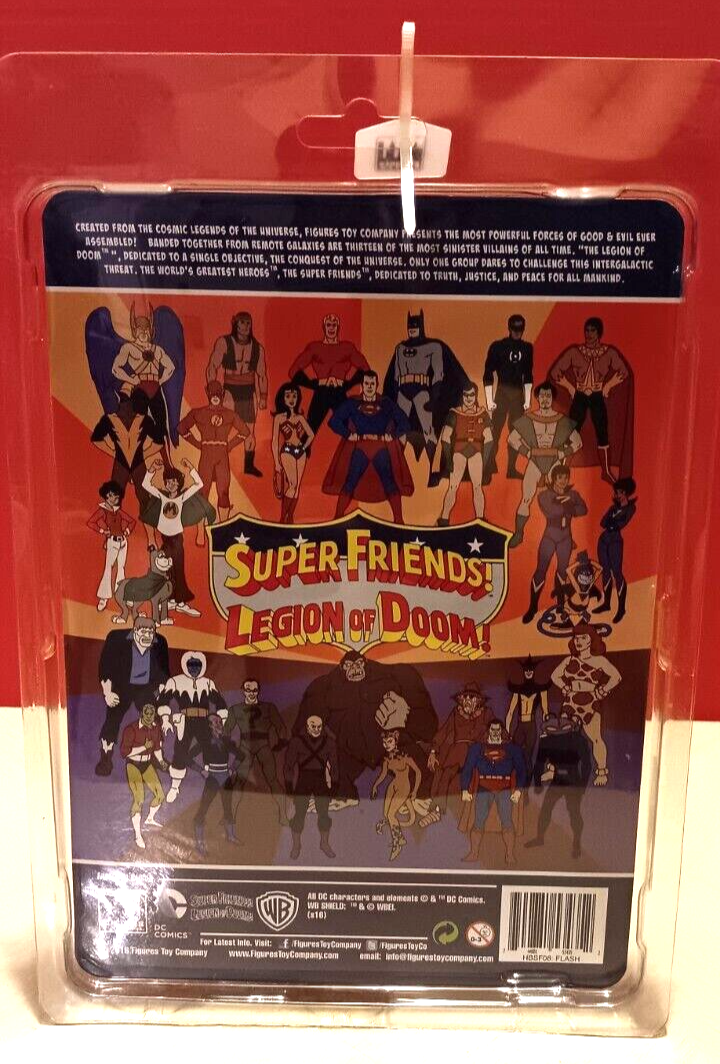FIGURES TOY COMPANY SUPER FRIENDS HEROES "FLASH" ACTION FIGURE 8"NIP