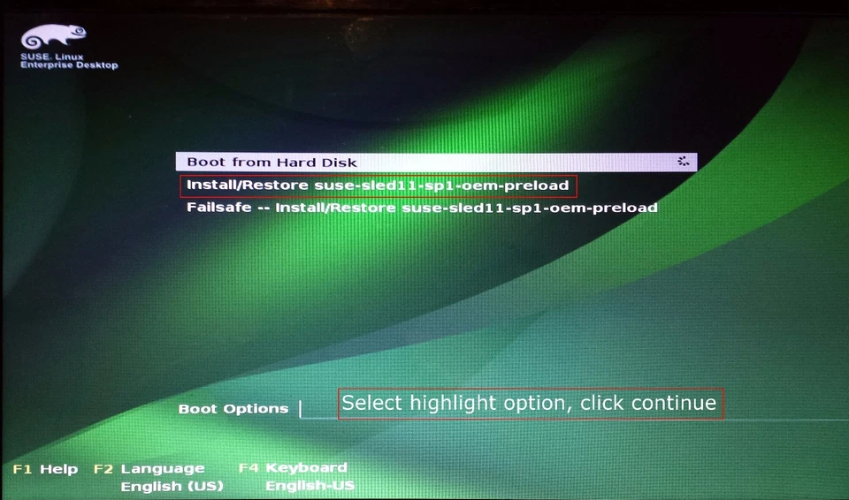 System Recovery DVD SLED ll Linux  - Image 2 of 4