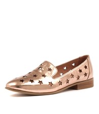 Django & Juliette Leather Rose Gold Loafers