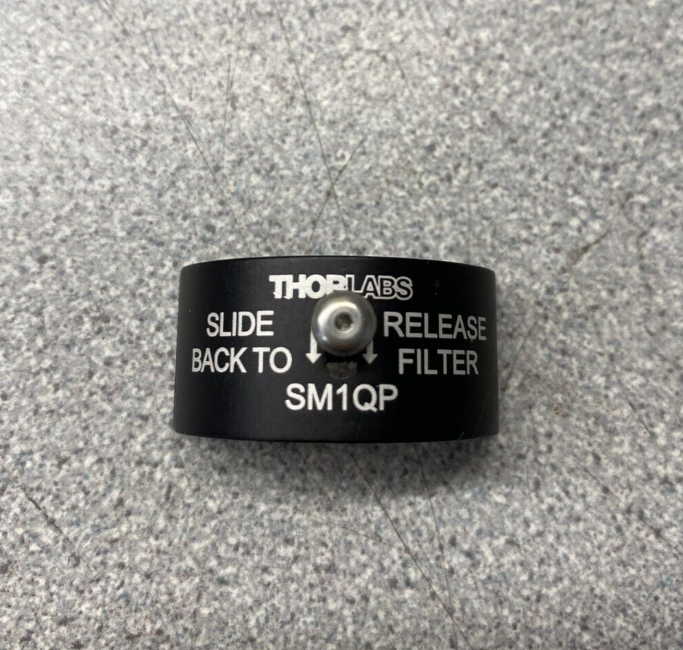 Thorlabs SM1QP Fast Change SM1 Lens Tube Filter Holder for 3.5 - 6.3mm ...