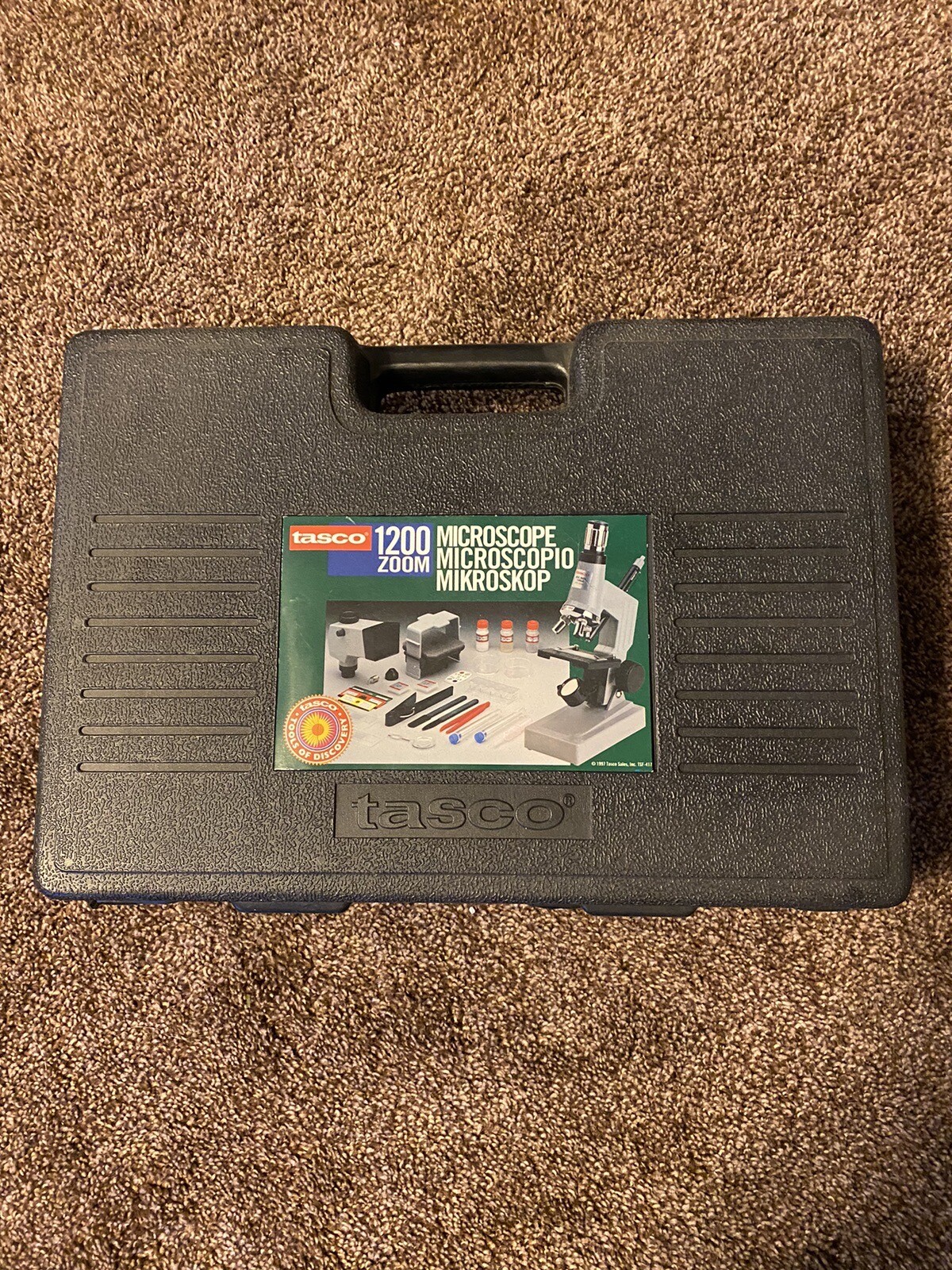 Vintage Microscope TASCO Zoom Discovery Large Kit Case 1200X