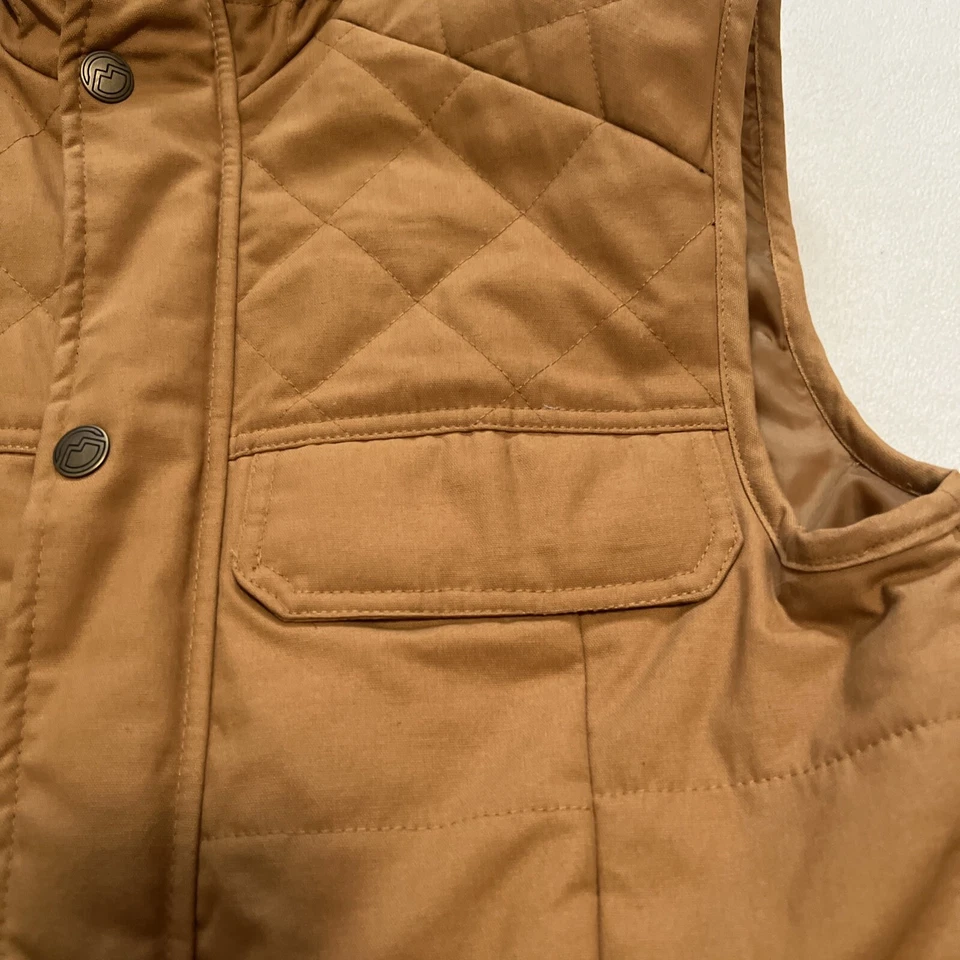 Magellan Men's Best Small Hickory Canyon solid brown zip and snap with pockets - Image 4 of 4