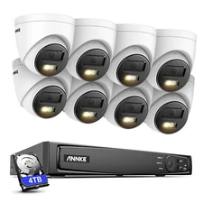 ANNKE 8CH 12MP NVR 5MP PoE AI Color Security Camera System Audio Recording IP67