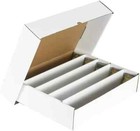 1 x Cardboard 5000ct Trading Card Storage Box with Lid - Holds up to 5000 Cards