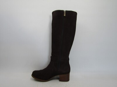 UGG Womens Size 7 M Brown Suede Zip Buckle Knee High Fashion Boots