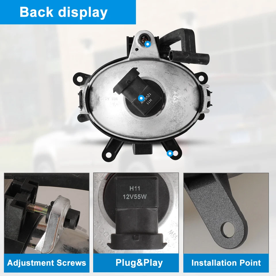 Luces antiniebla transparentes para BMW 320i 325i 325xi 330i 330xi 2002-2005 Foto 4 de 4