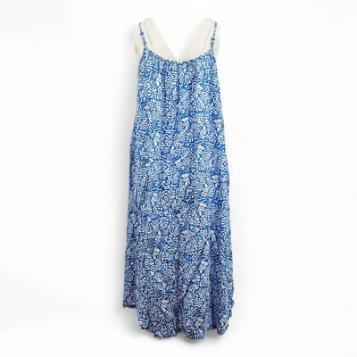 M&S Collection Floral Print square-Neck Midi Slip Dress