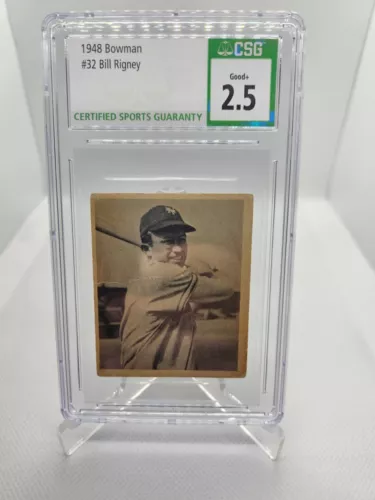 1948 Bowman Complete Set Break #32 Bill Rigney SP RC CSG CGC Graded Card 
