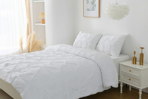 King/Queen Comforter Set 1 Duvet Cover 90x90" Zipper Closure & 2 Pillow Shams - Picture 15 of 44