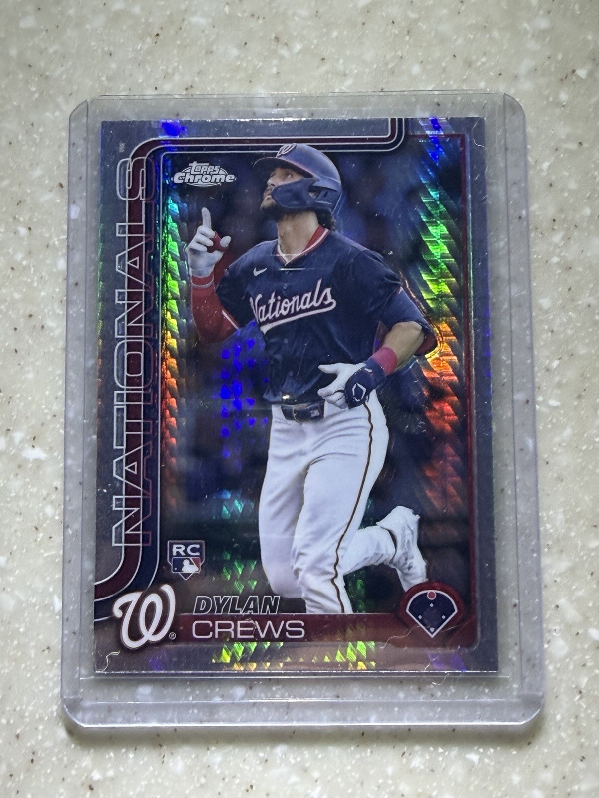 2025 Topps Chrome - Dylan Crews #146 Prism Refractor (RC)