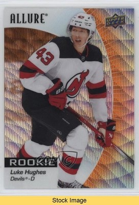 2023 Upper Deck Allure Rookies Orange Slice Luke Hughes #139 Rookie RC READ 0d95