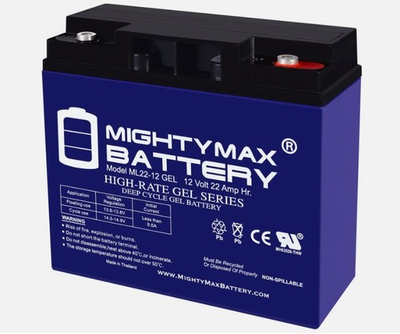 #ad Mighty Max 12V 22AH GEL Battery Replaces Jump N Carry JNC105 JNC110 JNC1224 $48.99