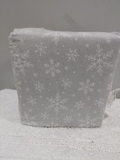 Wondershop Full flannel Sheet Set Gray Snowflake 100 Cotton
