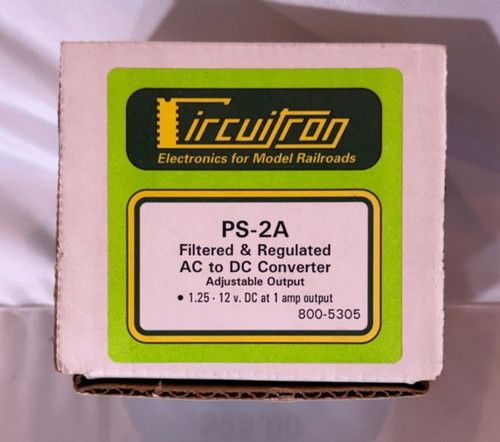 Circuitron, todas las escalas, 800-5305 PS-2A filtrado y regulado CA a CC | Zustand: New