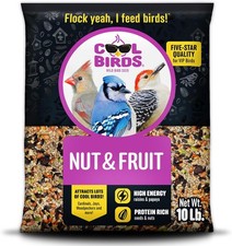 Nut & Fruit Wild Bird Seed – 10 lb. Gourmet Food 10 Pound (Pack of 1)  3.59 per gallon