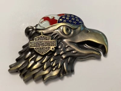 Bronze Eagle Harley Emblem, Metal, Decal. American Pride! - Image 1 of 4