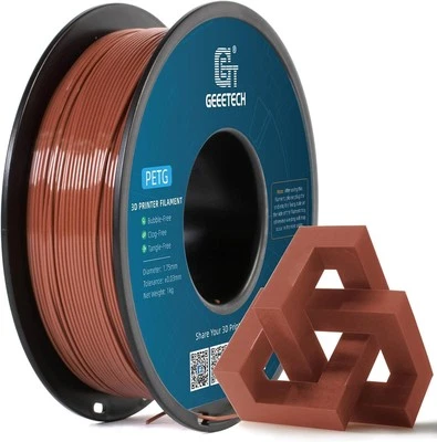 GEEETECH 1KG / Roll PETG Brown geetech filament 3D 1.75mm consommables puissants