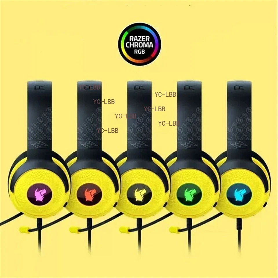 Razer x Pokémon Pikachu Kraken V3 USB Wired Gaming Headset Limited Edition - Image 2 of 4