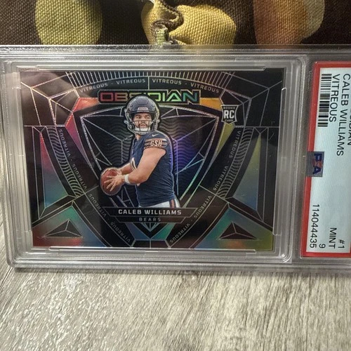2024 PANINI OBSIDIAN VITREOUS #1 CALEB WILLIAMS ROOKIE RC PSA 9