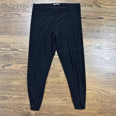 #ad Sympli Leggings Womens 14 Black High Rise Tulip Hem Ankle Pants Jersey Stretch $39.99
