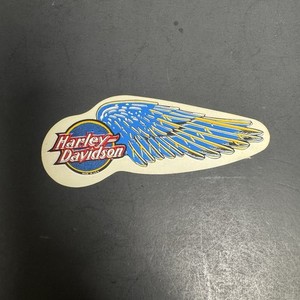 Harley-Davidson Shovelhead Era Blue Wing Decal 4.5” Made USA Vintage