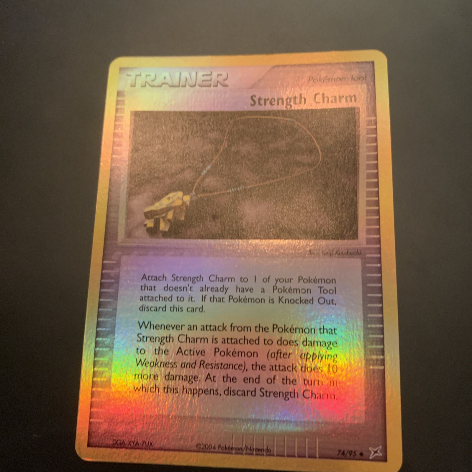 Pokémon TCG Strength Charm Reverse Holo 74/95 Team Magma and Team Aqua NM