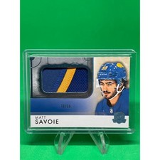 2023-24 Upper Deck The Cup Rookie Rink Gallery Patch /35 Matt Savoie Sabres