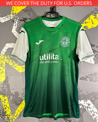 Hibernian Jersey Home football Soccer shirt 2021 - 2022 Joma Men Size M ig93