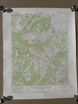 Vtg MATTERHORN PEAK Topo Map 1956 15 Min Series USGS Eastern Sierra Topo Map
