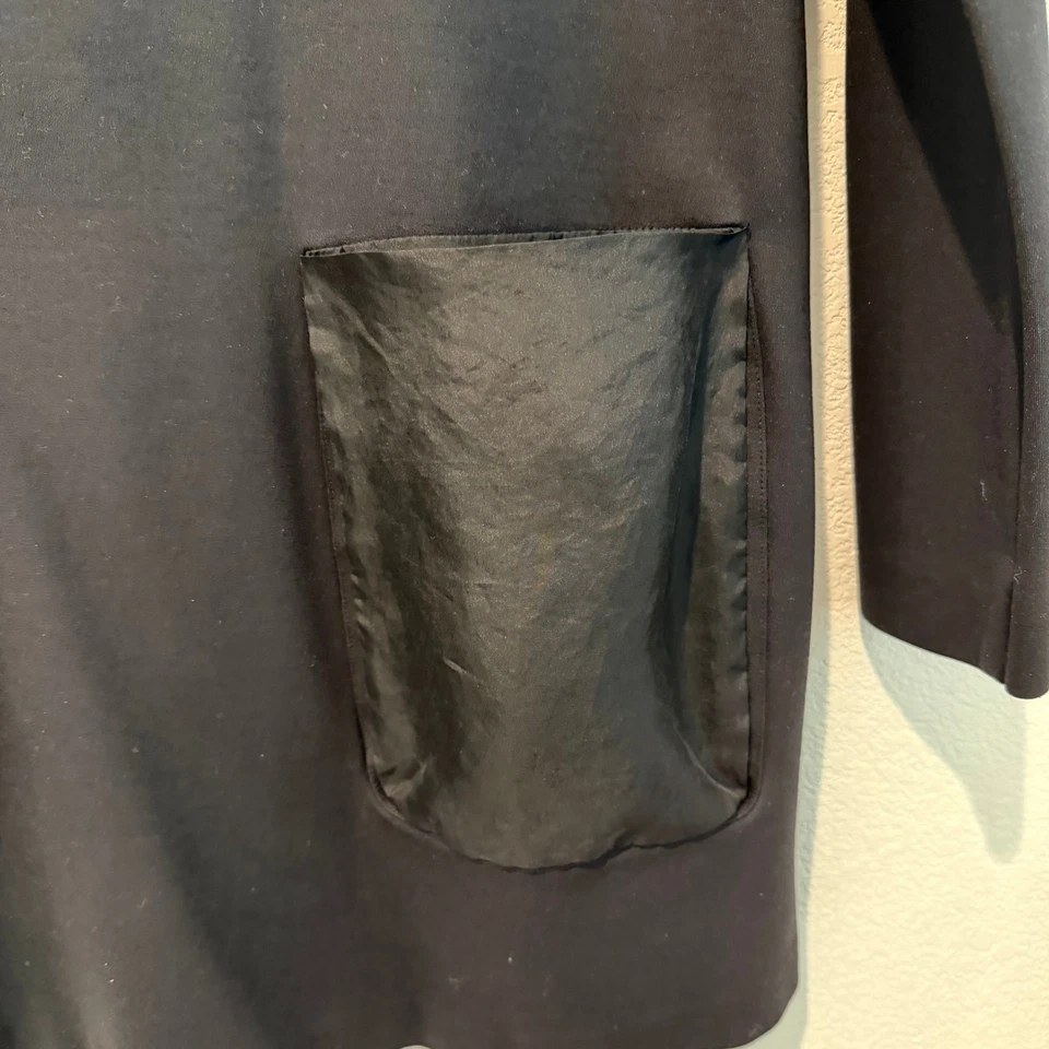 COS черный длинным рукавом Shift платье туника шелк карманы EUR M/US M повседневный бизнес - Изображение 3 из 4